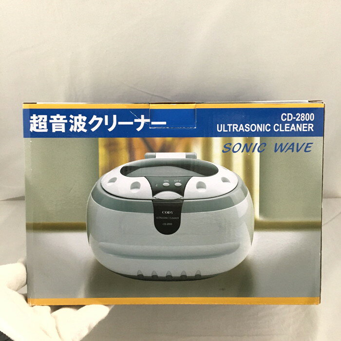 プラタ 超音波クリーナー 洗浄槽容積：600ml 電源：AC100V 50/60Hz CD-2800 [jgg]【中古】