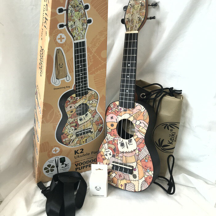 ORTEGA Keiki K2 ソプラノ ウクレレ Voodoo puppet K2-VP [jgg]【中古】
