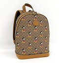 【中古】GUCCI リュックサック ミッキーマウス コラボ ミニ GGスプリーム ベージュ 552884