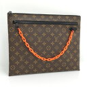 【中古】LOUIS VUITTON クラッチバッグ ソーラーレイ ポシェット A4 ヴァージルアブロー モノグラム M44484