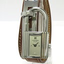 【中古】HERMES ケリーウォッチ 腕時計 シルバー クォーツ □H刻印 KE1.210