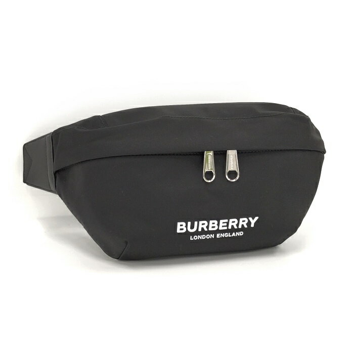 【中古】BURBERRY ボディバッグ ナイロン ブラック 8049095