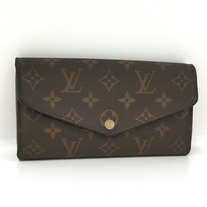 【中古】LOUIS VUITTON ポルトフォイユサラ 二つ折り長財布 モノグラム ローズバレリーヌ M62235