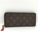 【中古】LOUIS VUITTON ポルトフォイユ クレマンス ラウンドファスナー 長財布 モノグラム ピモン M60743