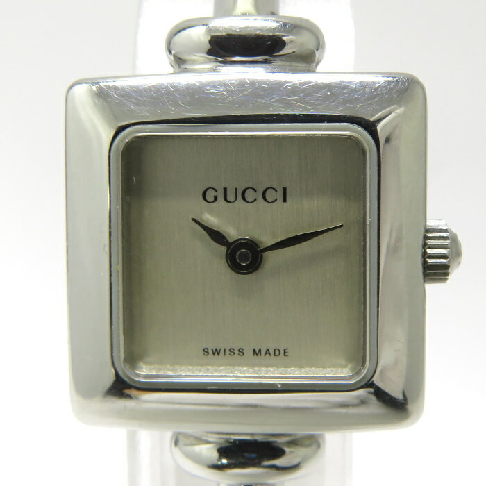 【中古】GUCCI レディース 腕時計 クオーツ SS シルバー文字盤 1900L