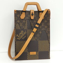 【中古】LOUIS VUITTON ミニトート 2WAY ショルダーバッグ NIGOコラボ ダミエ ジャイアント モノグラム エベヌ N40355