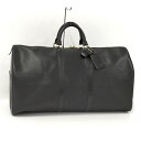 【中古】LOUIS VUITTON キーポル55 ボストンバッグ エピ ノワール M42952