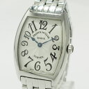 【中古】FRANCK MULLER トノーカーベックス レディース 腕時計 クオーツ SS シルバー文字盤 1752