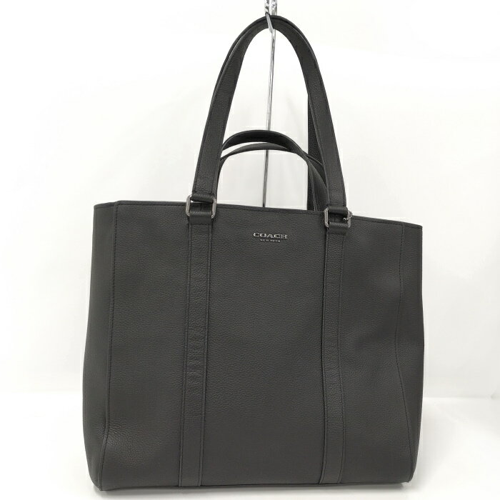 【中古】COACH トートバッグ レザー ブラック C8157