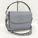 COACH 2WAY ショルダーバッグ C ロゴ レザー ブルーグレー 88346 LHN19