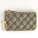 【中古】GUCCI コインケース ロゴ ホースビット GGスプリーム レザー ベージュ 774840 1147