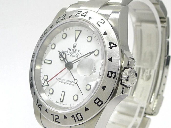 ROLEX エクスプローラー2 自動巻き SS ホワイト文字盤 D番 16570【中古】