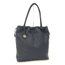 FURLA トートバッグ レザー ネイビー【中古】(4)