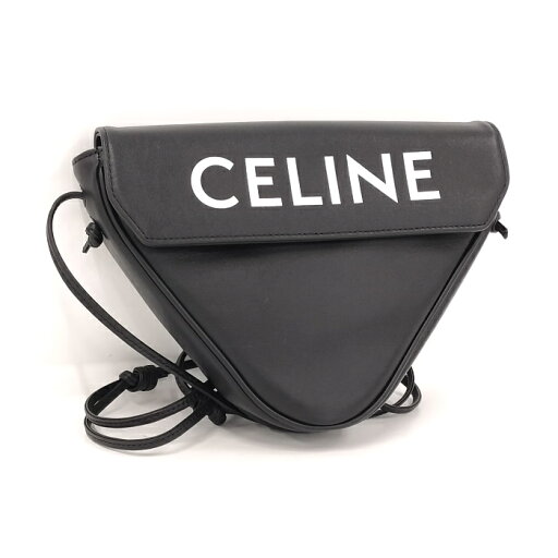 CELINE トライアングル ショルダーバッグ トリオンフ レザー 19590【中古】 CELINE トライアングル ショルダーバッグ トリオンフ レザー 19590【中古】