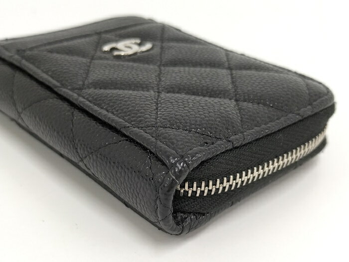 CHANEL コインケース レザー ブラック AP1650【中古】