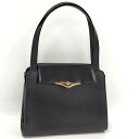 Cartier サファイヤライン ハンドバッグ レザー ダークネイビー【中古】
