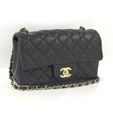 CHANEL マトラッセ20 チェーンショルダーバッグ ココマーク レザー ブラック A69900【中古】