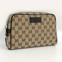 GUCCI ウエストバッグ GGキャンバス レザー ベージュ ブラウン 449174【中古】(4)