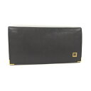 dunhill 2つ折り 長財布 ロゴ レザー ブラック【中古】