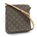 LOUIS VUITTON ミュゼットサルサ ショート ショルダーバッグ モノグラム レザー ブラウン M51258【中古】