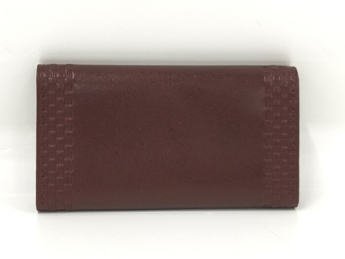 BURBERRY 4連キーケース レザー ボルドー【中古】