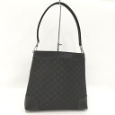 GUCCI ワンショルダーバッグ ハンドバッグ GGキャンバス ナイロン ブラック 33900【中古】