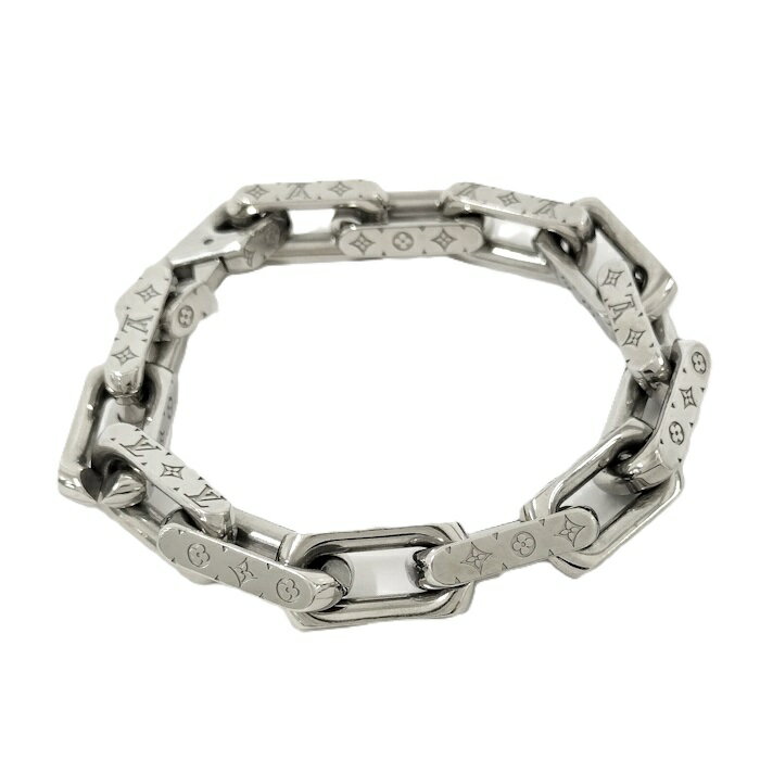 LOUIS VUITTON ブレスレット モノグラム チェーン シルバー メタル Mサイズ M00308【中古】
