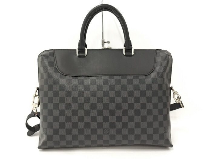 LOUIS VUITTON 2WAY ビジネスバッグ PDJ ポルトドキュマンジュールNM ダミエ グラフィット N48260【中古】
