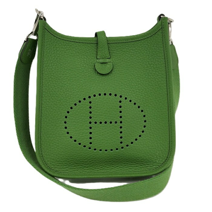 HERMES エブリンTPM ショルダーバッグ レザー ヴェールユッカ グリーン W刻印【中古】のサムネイル