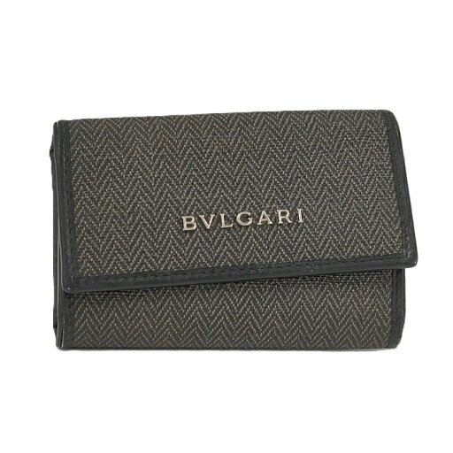 BVLGARI 6連 キーケース レザー PVC ダークブラウン【中古】 BVLGARI 6連 キーケース レザー PVC ダークブラウン【中古】