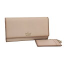 kate spade 二つ折り長財布 レザー ピンク PWRU5561B【中古】