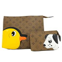 LOUIS VUITTON トリオ ポッシュ トワレ Sun Yitian ヒヨコ 犬 ポーチ M11254【中古】
