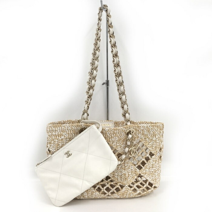ADELINA DI ROSSELLINI ラフィアショルダーBAG