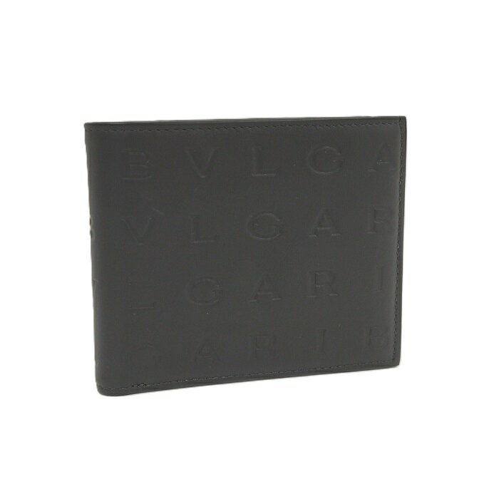 BIVLGARI インフィニートゥム 長札入れ レザー ブラック 291753【中古】