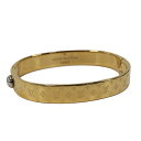 LOUIS VUITTON ブレスレット バングル カフ ナノグラム メッキ ゴールド Sサイズ M00251【中古】(4)