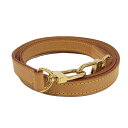 LOUIS VUITTON ショルダーストラップ レザー べージュ【中古】