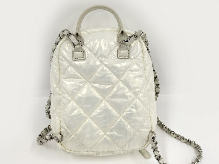 CHANEL ネージュコレクション バックパック ホワイト ナイロン AS4366【中古】