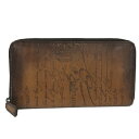 Berluti ラウンドファスナー長財布 イタウバ カリグラフィ レザー ブラウン【中古】(4)