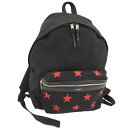 SAINT LAURENT バックパック リュック キャンバス ブラック 437087【中古】(4)