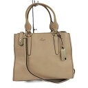COACH 2WAYハンドバッグ レザー ベージュ 33545【中古】(4)