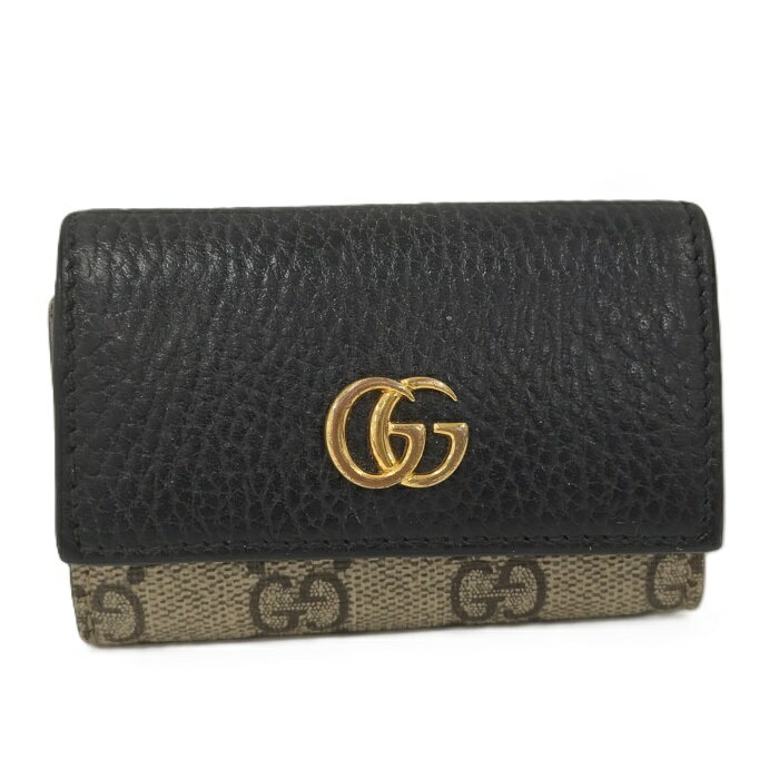GUCCI 6連 キーケース ロゴ GGスプリーム レザー【中古】