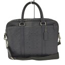 COACH 2WAYハンドバッグ レザー ブラック F55063【中古】