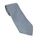 LOUIS VUITTON クラヴァット ネクタイ 総柄 ブルー シルク100% M M71209【中古】