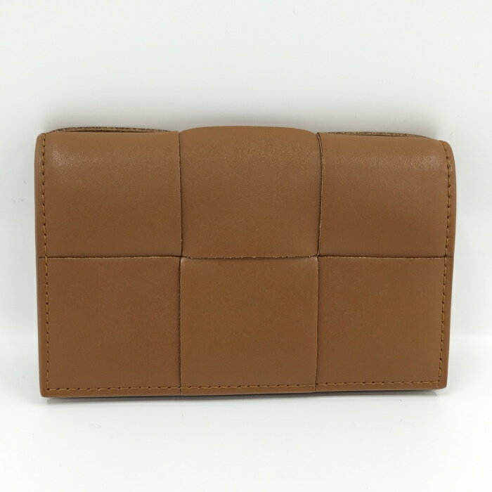BOTTEGA VENETA カセット カードケース マキシイントレチャート レザー ブラウン 75