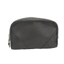 CHANEL ポーチ レザー ブラック【中古】