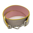 FENDI ショルダーストラップ レザー ベージュ ピンク【中古】