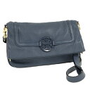TORY BURCH ショルダーバッグ レザー ブルー【中古】