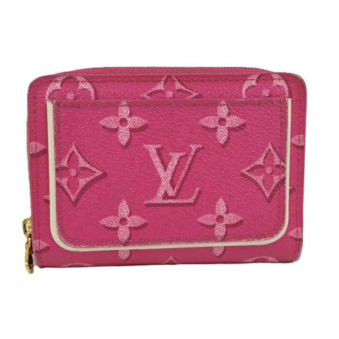 LOUIS VUITTON ポルトフォイユ ルー 二つ折り財布 モノグラム フォールフォーユー フューシャ M81472【中古】