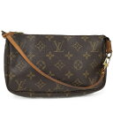 LOUIS VUITTON ポーチ ポシェットアクセソワール ブラウン モノグラム M51980【中古】(4)