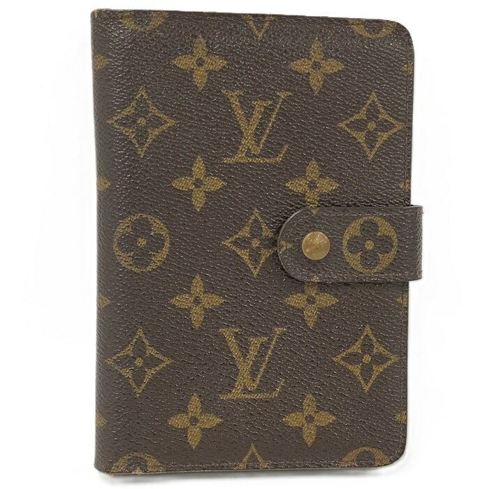 LOUIS VUITTON 二つ折り財布 ポルトパピエジップ ブラウン モノグラム M61207【中 ...